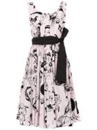 Prada Comic Book Print Sundress - Pink & Purple