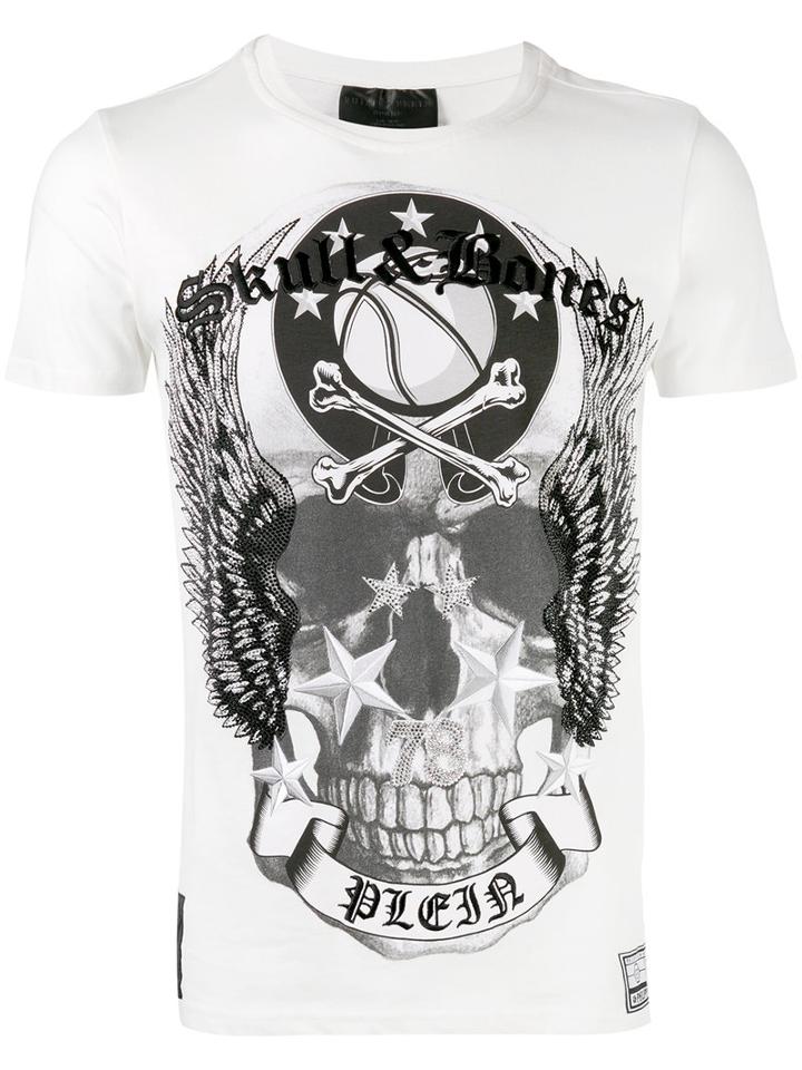 Philipp Plein - Skull Print T-shirt - Men - Cotton - L, White, Cotton