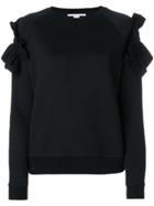 Stella Mccartney Ruffle Trim Sweatshirt - Black