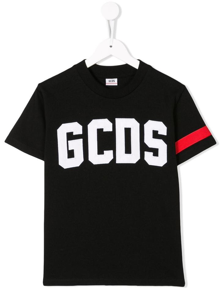Gcds Kids Teen Logo T-shirt - Black