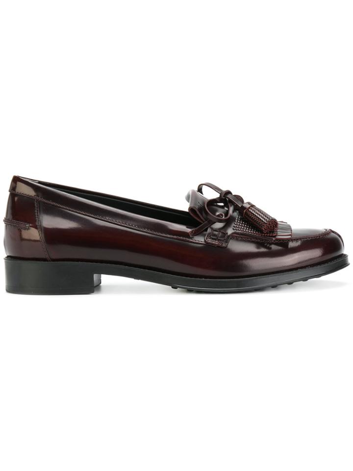 Tod's Fringed Tassel Loafer - Brown