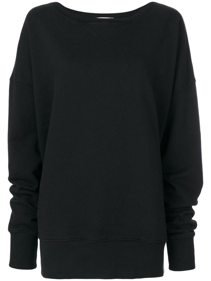 Faith Connexion Oversized Printed Sweater - Black