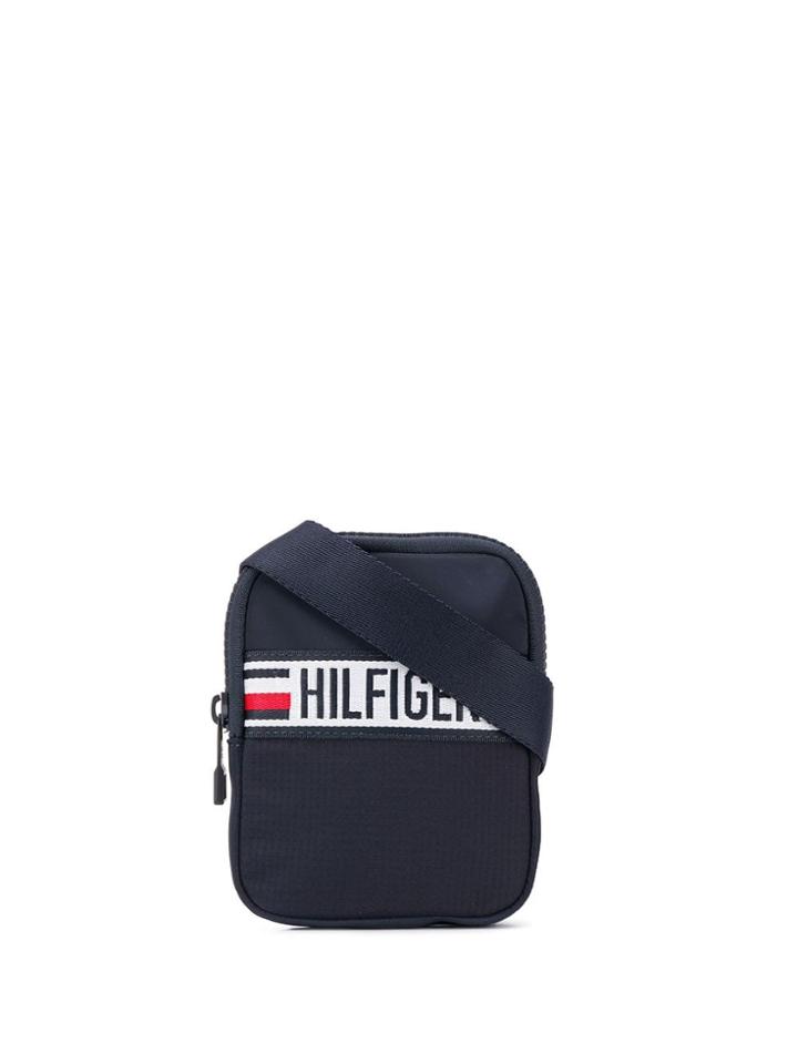 Tommy Hilfiger Logo Stripe Crossbody Bag - Blue