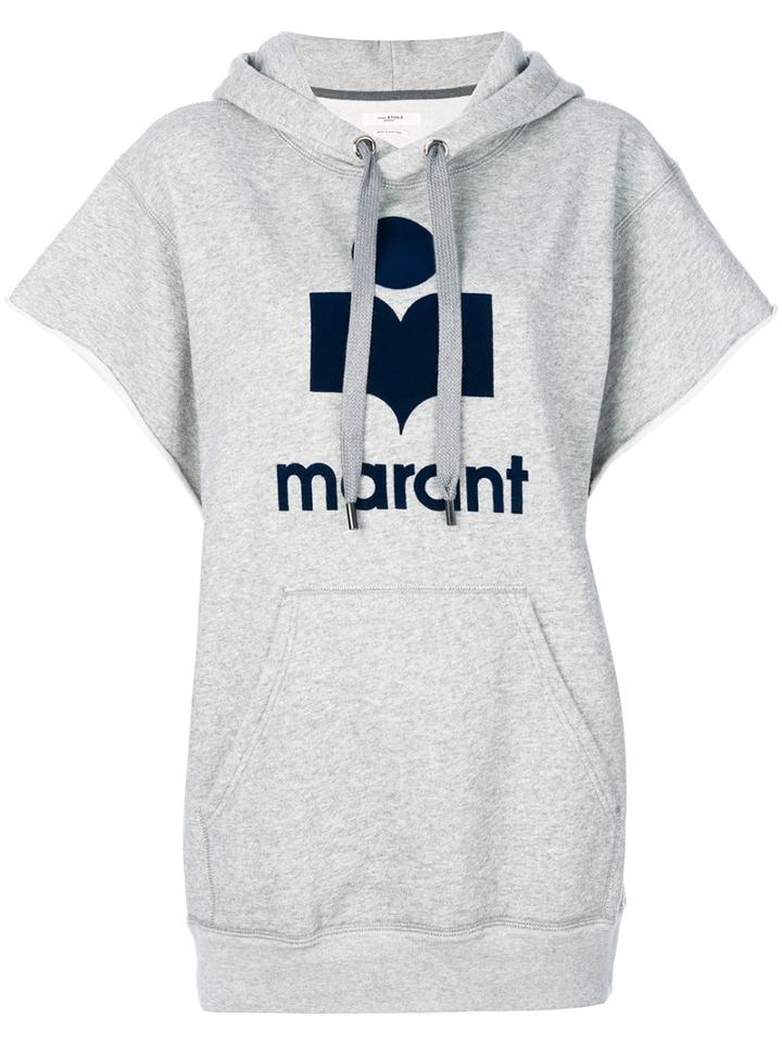 Isabel Marant Étoile - Mansel Hooded Sweatshirt - Women - Cotton/polyamide/polyester - 38, Grey, Cotton/polyamide/polyester