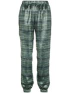 Haney Track Striped Trousers - Green