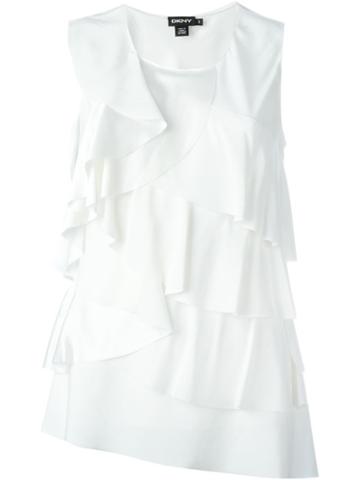 Donna Karan Ruffled Tank