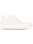 Rick Owens Drkshdw Perforated Trim Trainers - White
