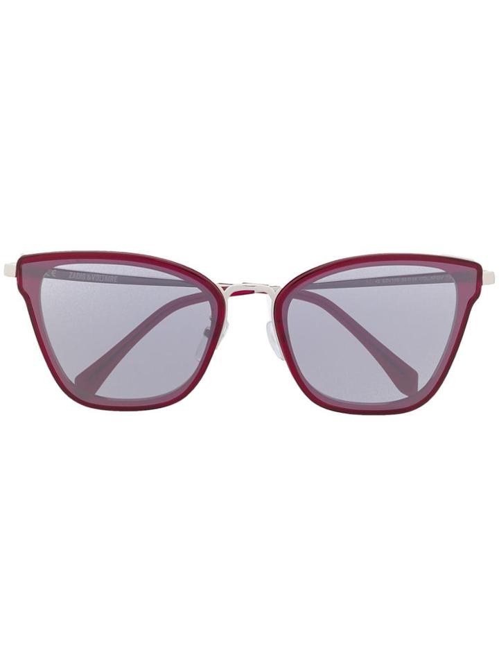 Zadig & Voltaire Cat-eye Shaped Sunglasses - Red