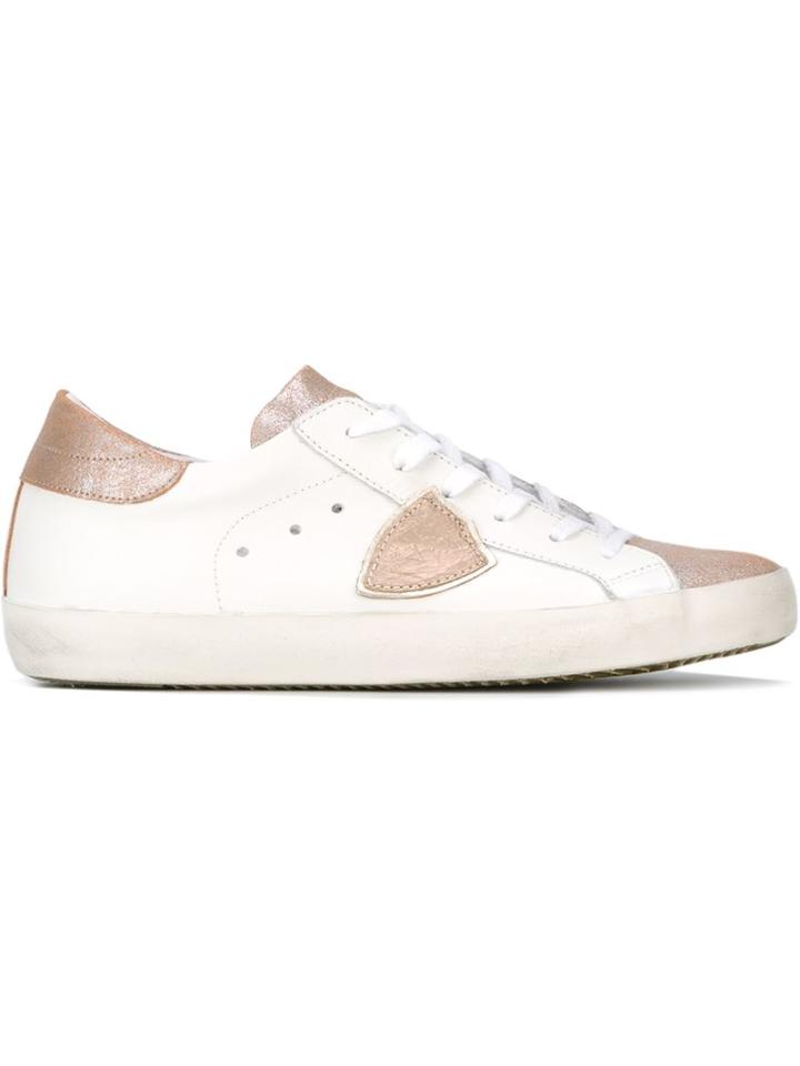 Philippe Model Two-tone Glitter Sneakers