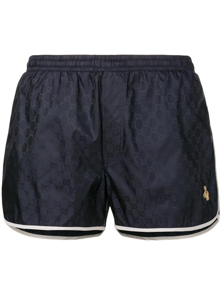 Gucci Gg Swim Shorts - Blue