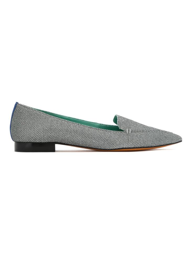 Blue Bird Shoes Disco Lurex Loafers - Grey