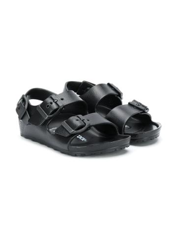 Birkenstock Kids Buckle Flat Sandals - Black