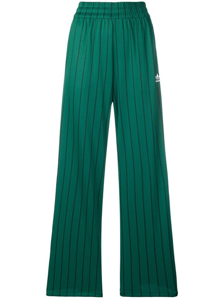 Adidas Contrast Logo Track Pants - Green