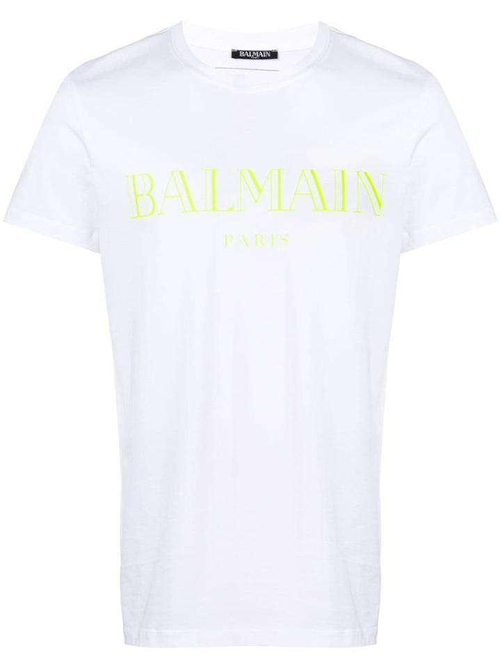 Balmain Balmain Rh11601i055 Gbc Blanc/jaune Fluo Natural