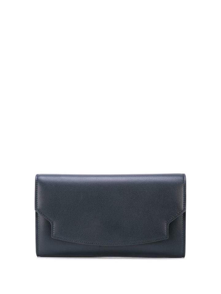The Row Lady Leather Wallet - Blue