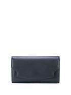 The Row Lady Leather Wallet - Blue