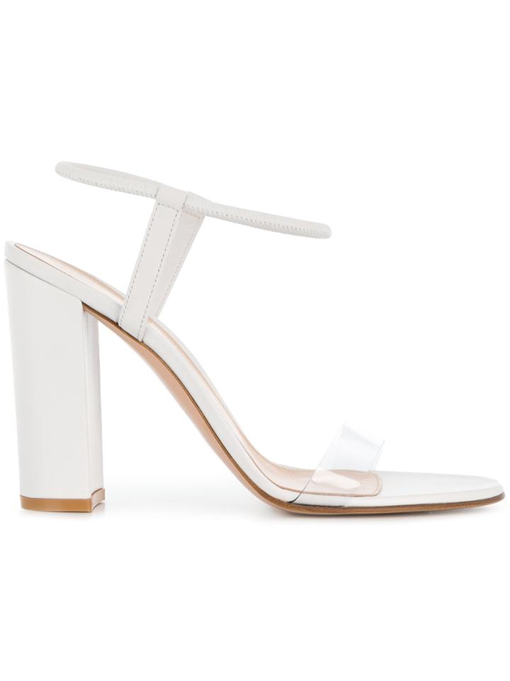 Gianvito Rossi Transparent Strap Sandals - White