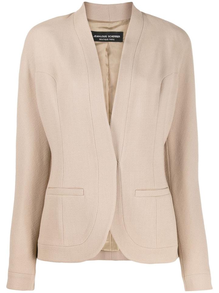 Jean Louis Scherrer Pre-owned 1990s Fitted Blazer - Brown
