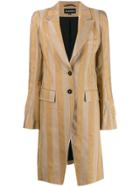 Ann Demeulemeester Single Breasted Coat - Neutrals