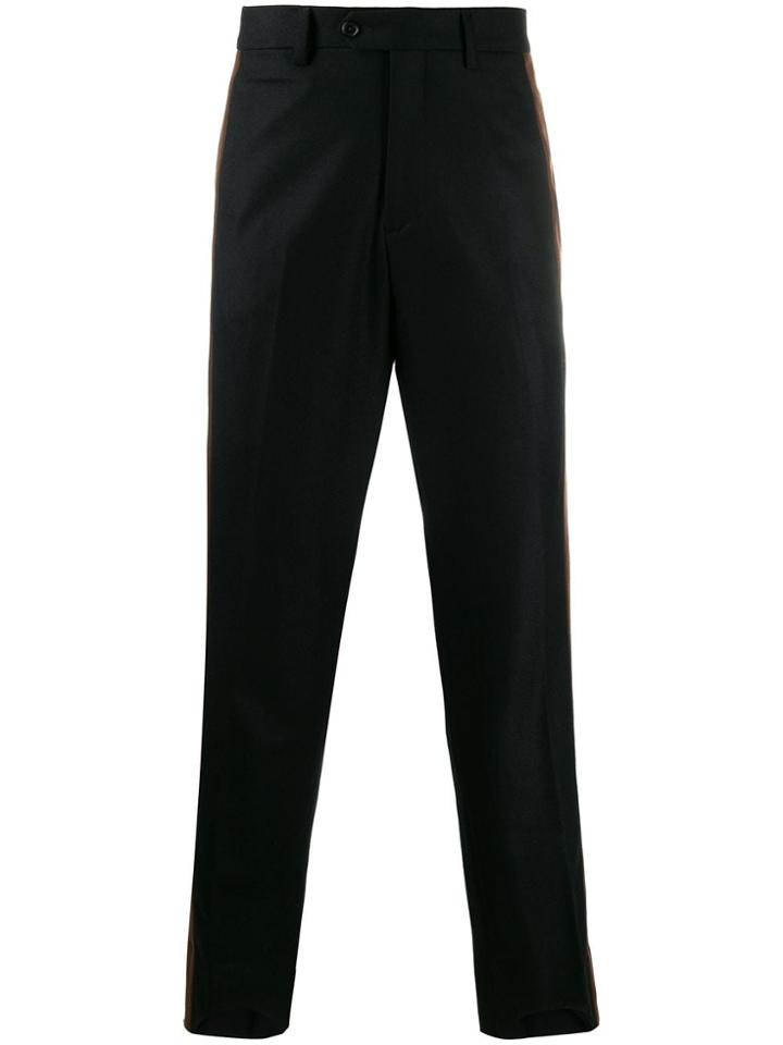 Paura Tailored Side Panel Trousers - Black