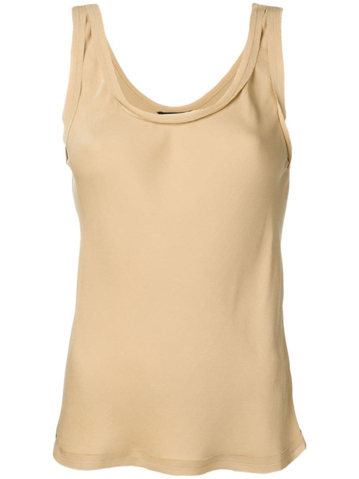 Theory Scoop Neck Top - Brown