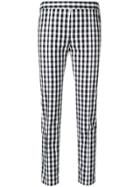 Boutique Moschino Gingham Skinny Trousers - White