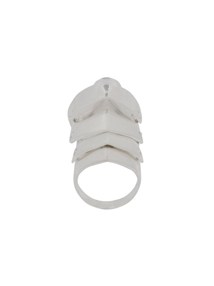 Vivienne Westwood Oversized Asymmetric Ring - Silver