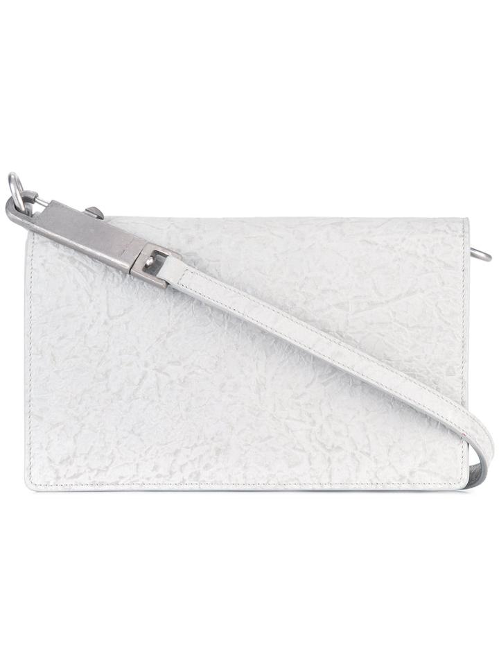 Rick Owens Rectangular Shoulder Bag, Women's, Grey, Calf Leather/leather