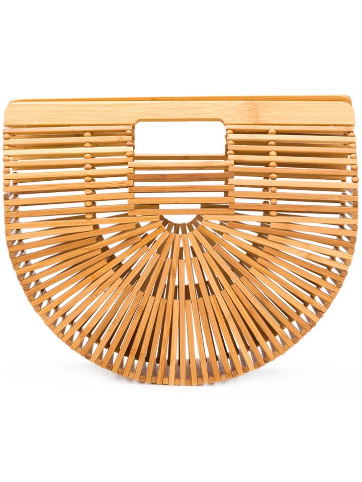 Cult Gaia Small Ark Clutch - Nude & Neutrals
