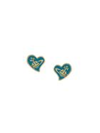 Vivienne Westwood 'amphai' Heart Orb Stud Earrings