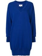 Maison Margiela Slouched Sweater Dress - Blue