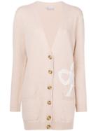 Red Valentino Bow Mid-length Cardigan - Neutrals