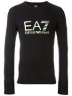 Ea7 Emporio Armani Logo Print Longsleeved T-shirt
