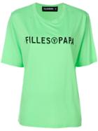 Filles A Papa Logo Print T-shirt - Green