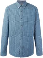 Michael Kors Paisley Print Shirt, Men's, Size: Large, Blue, Cotton
