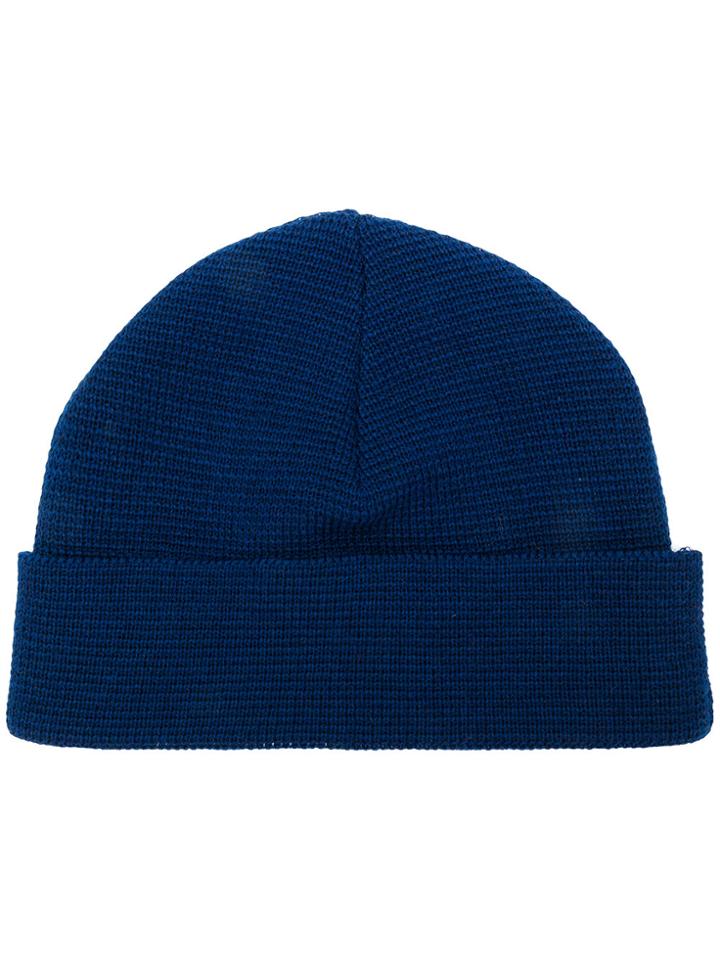 Ami Alexandre Mattiussi Turn Up Beanie Hat - Blue