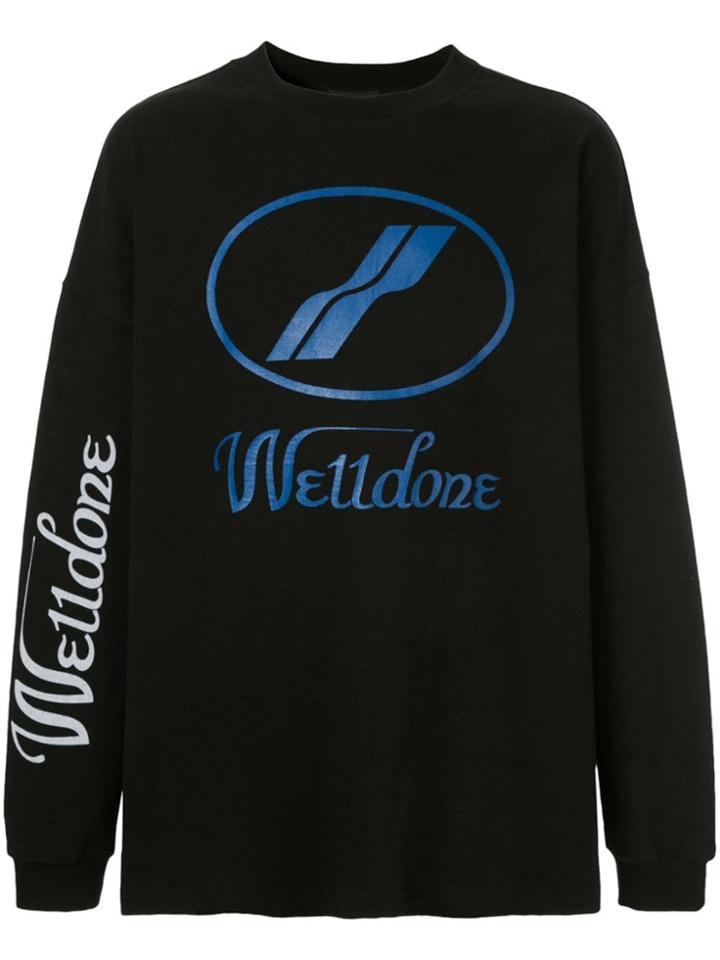 We11done Logo Sweatshirt - Black