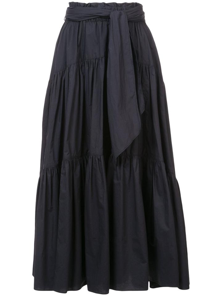 Proenza Schouler Long Cotton Skirt - Black