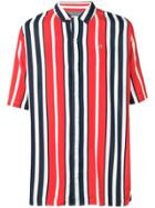 Tommy Jeans Stripe Camp Shirt - Red