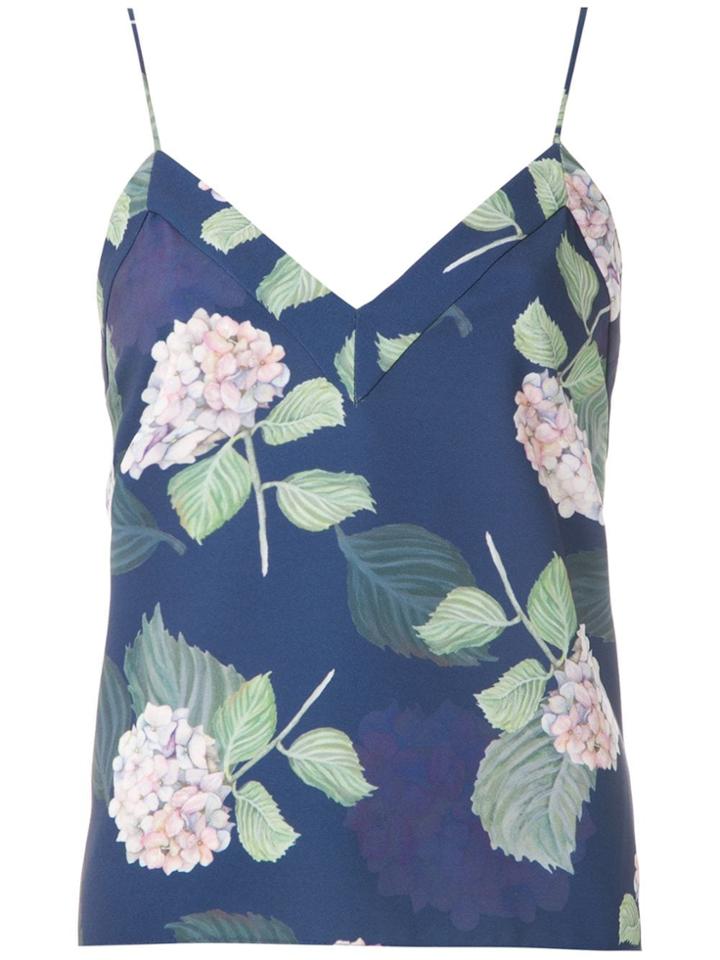 Olympiah Fleur Printed Tank Top - Blue