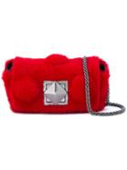 Sonia Rykiel Fur Crossbody Bag, Women's, Red