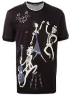 Dolce & Gabbana Jazz Club Print T-shirt, Men's, Size: 44, Black, Cotton