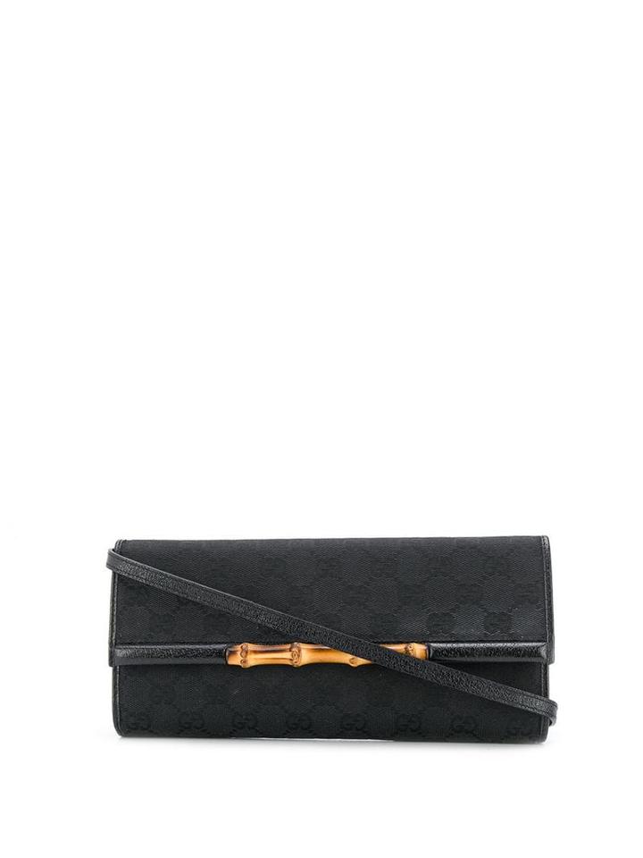 Gucci Pre-owned Monogram Pattern Shoulder Bag - Black