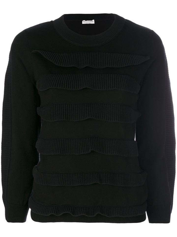 Sonia Rykiel Frilled Jumper - Black