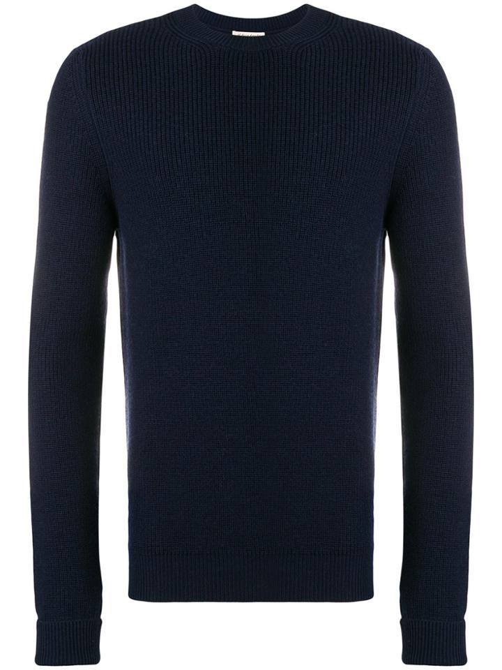 Al Duca D'aosta 1902 Rib Knit Fitted Sweater - Blue