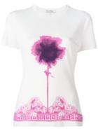 Versace Collection Printed T-shirt, Women's, Size: 44, White, Viscose/spandex/elastane