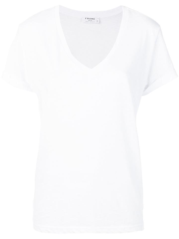 Frame Denim V-neck T-shirt - White