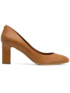 Salvatore Ferragamo Block Heeled Pumps - Brown