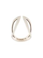 Mies Nobis Cut-out 'claavi' Ring, Adult Unisex, Size: 7, Metallic