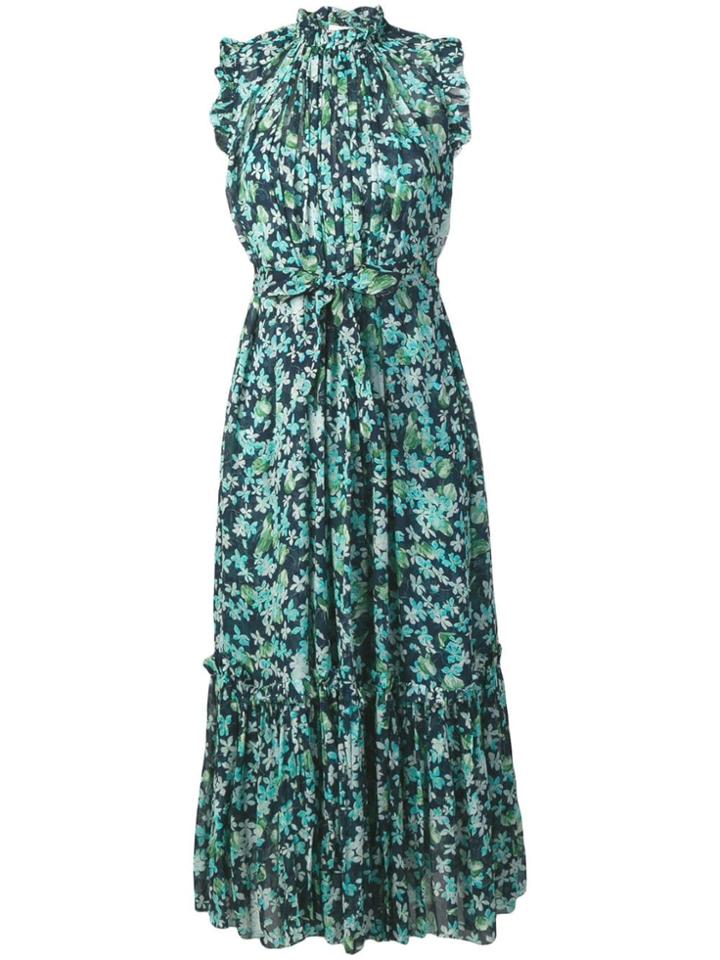Zimmermann Meadows Print Midi Dress - Blue